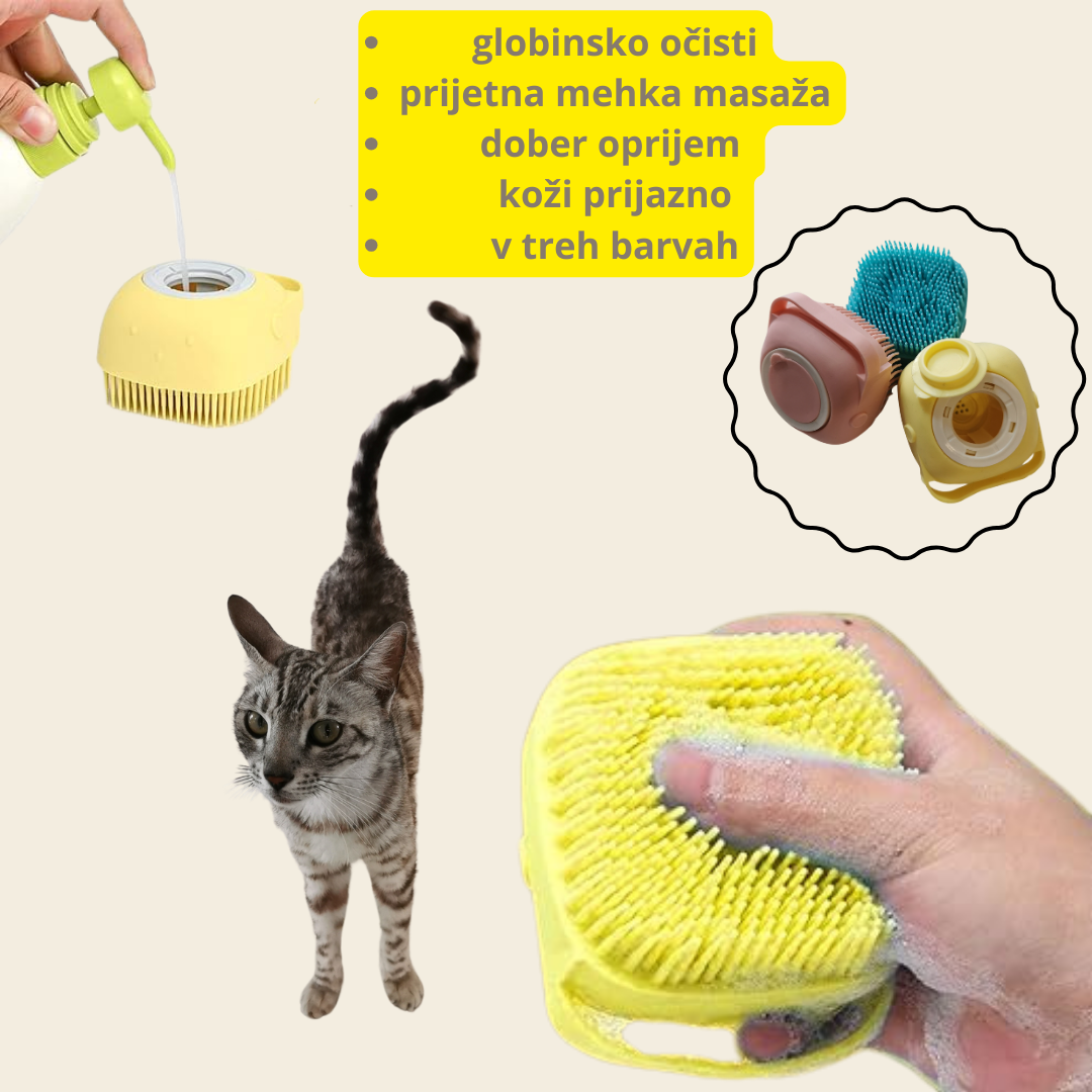 Mehka silikonska krtača MOJKOSMATINEC™