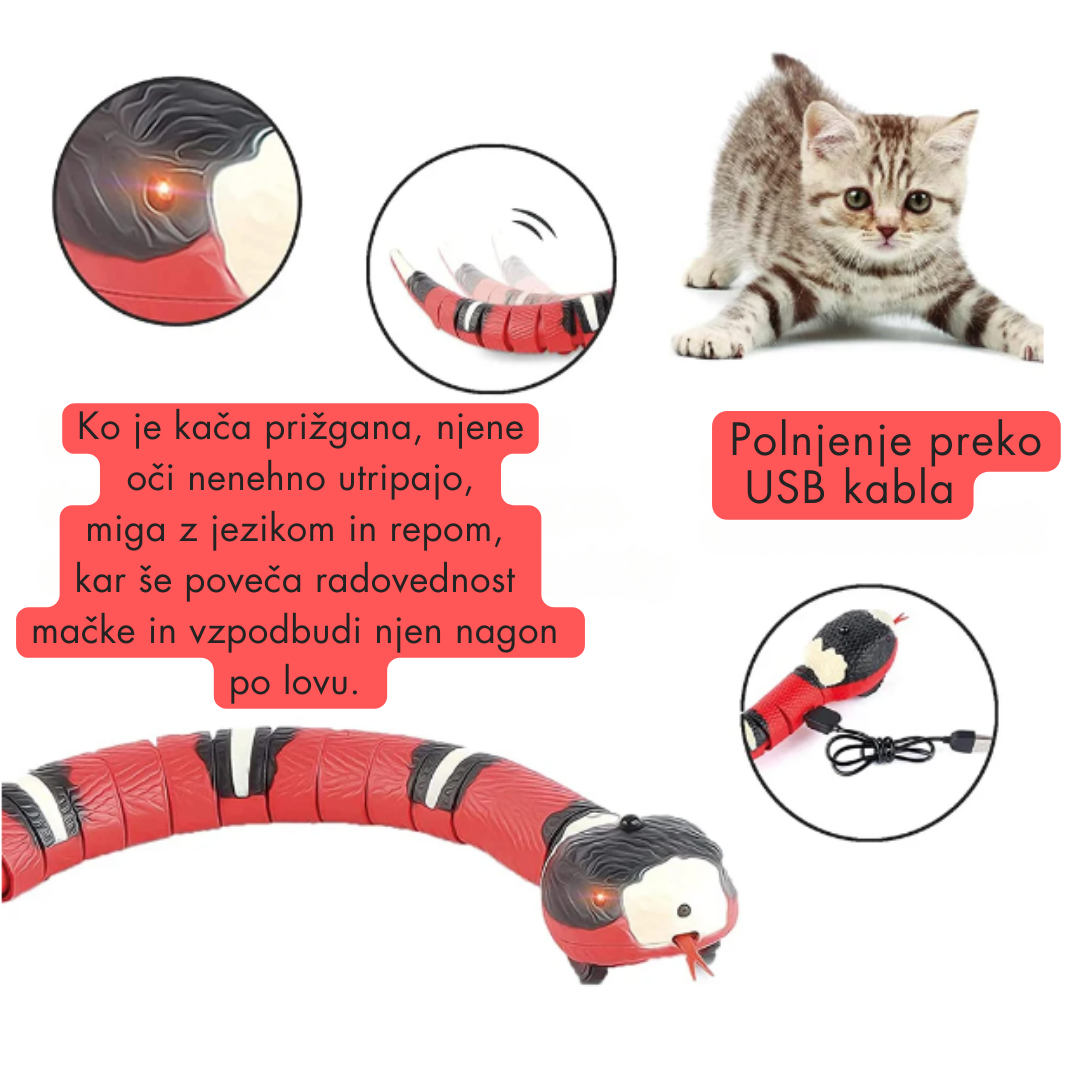 Igrača za mačke "Sssslinky Snake"