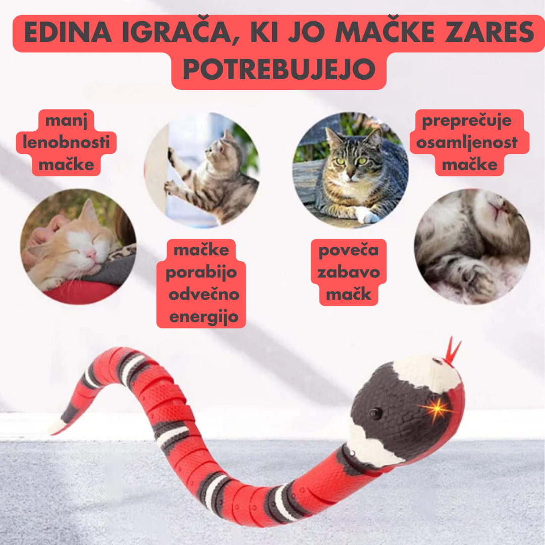 Igrača za mačke "Sssslinky Snake"